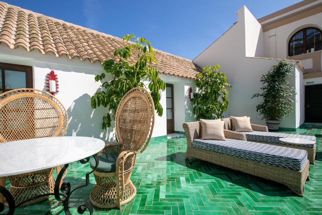 Terraza con piscina de Casa Palacio Don Ramón, Sevilla