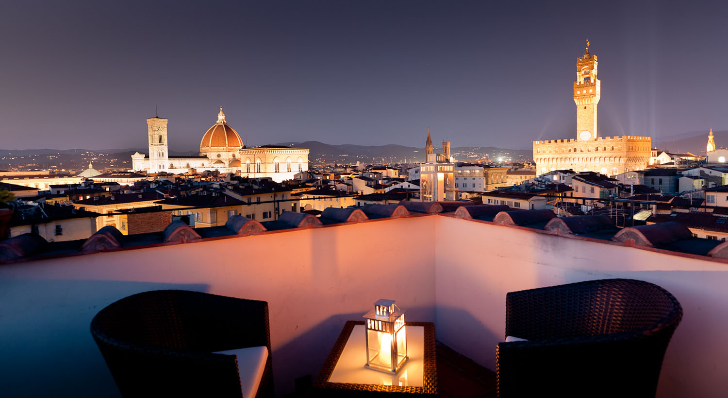 Vista de Florencia desde la terraza de la Torre Guelfa
