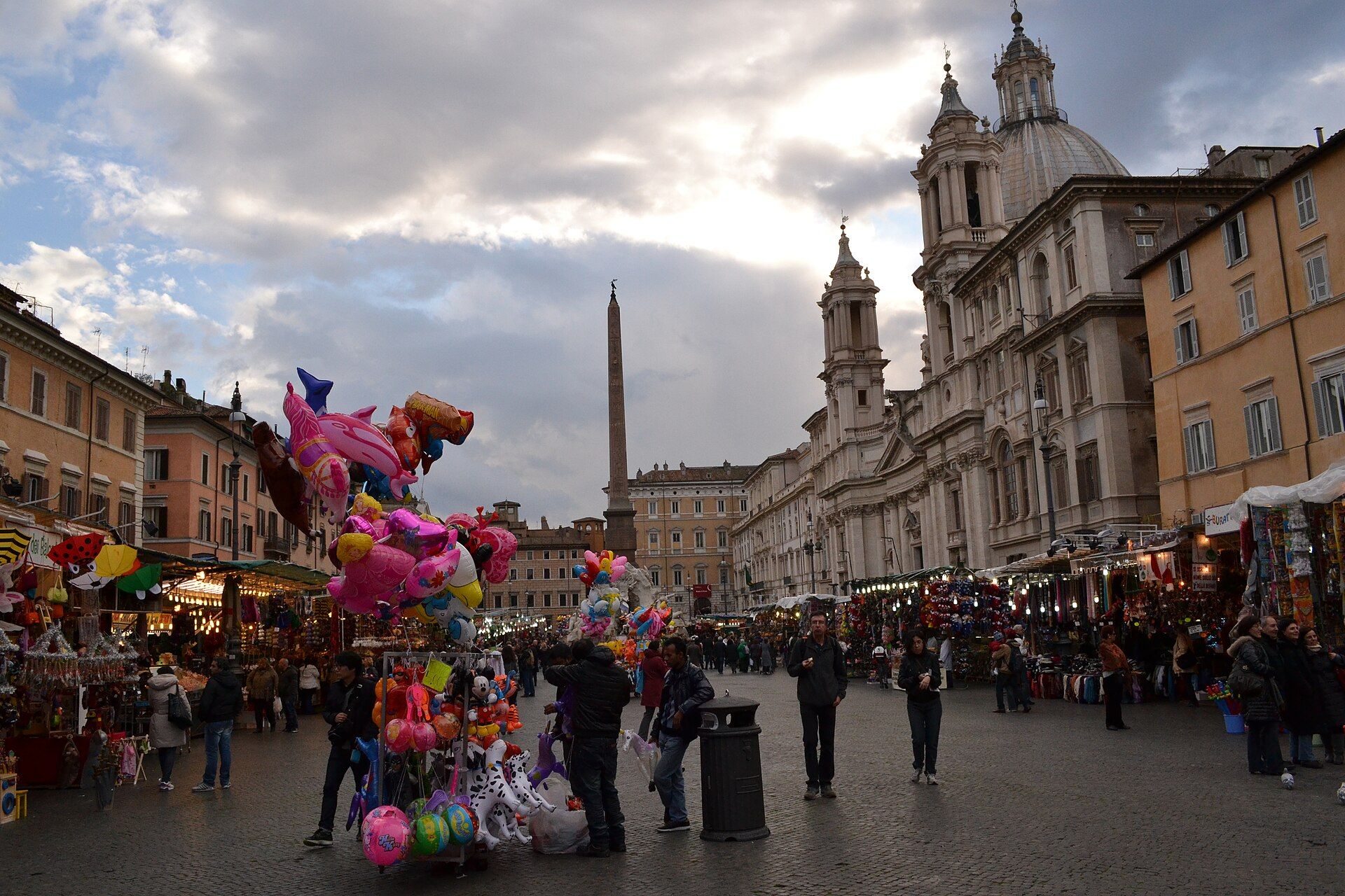 Piazza Navona in Rome at Christmas